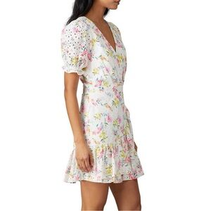 Yumi Kim White Floral Mini Dress